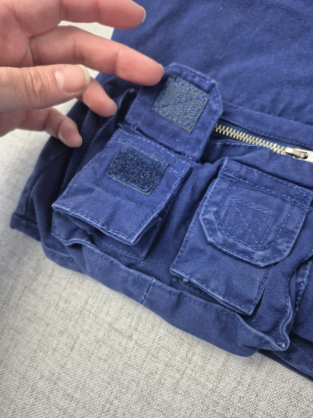 Vintage Y2K The Children's Place Blue Cargo Utility Vest Size 5/6